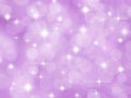 Abstract lilac background with boke effect and stars