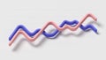 Abstract line chart. Growth. Royalty Free Stock Photo