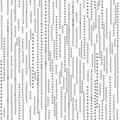 Abstract dotted line seamless white pattern. Stripped texture