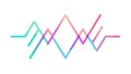 Abstract line graph, data visualization, vector design Generative AI Royalty Free Stock Photo