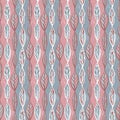 Abstract line leaves seamless pattern, natural motives