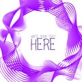 Abstract line template summer lilac background