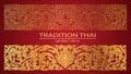 Abstract line thai tradition pattern