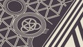 Abstract linear geometric pattern, dynamic and futuristic design, vector design Generative AI Royalty Free Stock Photo