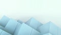 Abstract Linear geometry triangle minimal Modern Creative concept on Blue background