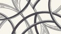 Abstract Linear Pattern with Intersecting Curved Lines, vector design Generative AI Royalty Free Stock Photo
