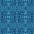 abstract linear tangled lacy blue ornament pattern