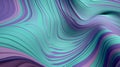 Abstract Lines Background with Lilac, Turquoise and Blue Curves. 3D Render Royalty Free Stock Photo