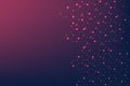 Abstract lines and dots connect background with hexagons. Hexagons connection digital data and big data concept. Hex Royalty Free Stock Photo