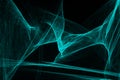 Abstract lines drawn by laser light on a black background Royalty Free Stock Photo