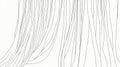 Abstract Flowing Lines Background - Thin Organic Curves on White Royalty Free Stock Photo