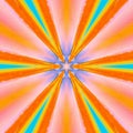 Abstract lines pink orange blue yellow light rays kaleidoscope trend background Royalty Free Stock Photo