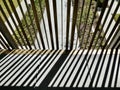Abstract Lines railings shadows. Nashville TN, USA. September 2019.
