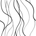 Abstract lines waves pattern seamless , curve intertwine line shape hand drawn hair or sea ornate wallpaper background for wrappin Royalty Free Stock Photo