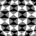 Abstract liny, checkered pattern
