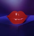 Abstract lips background Royalty Free Stock Photo