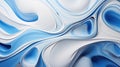 Abstract liquid art. Blue and white swirls luxury background. Royalty Free Stock Photo