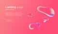 Abstract Liquid Background For landing Page