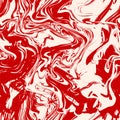 Red liquid background. Seamless wavy texture