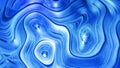 Abstract liquid background with wavy sparkling pattern on shiny glossy surface. Viscous blue fluid like surface of foil Royalty Free Stock Photo