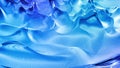 Abstract liquid background with wavy sparkling pattern on shiny glossy surface. Viscous blue fluid like surface of foil Royalty Free Stock Photo