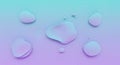 Abstract Liquid Droplets on Gradient Background Royalty Free Stock Photo