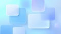 Abstract liquid glass UI background in cool blue gradient featuring translucent shapes and soft edges, creating a modern and sleek Royalty Free Stock Photo