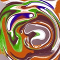 Abstract liquid marble cool background