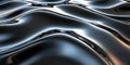 Abstract liquid metal surface with dynamic waves and reflections Royalty Free Stock Photo