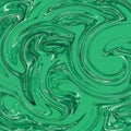 Abstract liquid paint malachite background Royalty Free Stock Photo