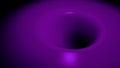 Abstract liquid, purple substance pulsating in mixing process on black background. Colorful liquid material rotating and