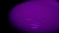Abstract liquid, purple substance pulsating in mixing process on black background. Colorful liquid material rotating and