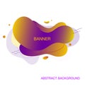 Modern abstract vector banner.Template for use in web or print design Royalty Free Stock Photo