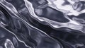 Abstract liquid silver surface flowing waves metallic fluid chrome background motion Royalty Free Stock Photo