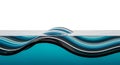 Abstract liquid wave with layered blue stripes Royalty Free Stock Photo