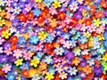 Abstract little tiny flowers background