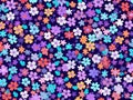 Abstract little tiny flowers background