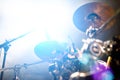 Abstract live music background.Public and drum Royalty Free Stock Photo