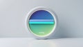 Abstract Loading Screen: Neon Progress Bar in a Minimalist Circle