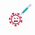Corona vaccine logo design very modern design