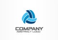 Abstract logo for business company. Corporate identity design element. Technology, Network, distribution and logistics