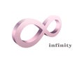 Abstract logo concept infinity sign design for digital technologies.