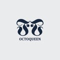 Abstract Logo Design. Octo Queen Logo Template