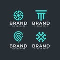 Abstract Logo Design Pack Royalty Free Stock Photo