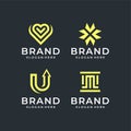 Abstract Logo Design Pack Royalty Free Stock Photo