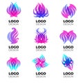 Vector logo design elements set Royalty Free Stock Photo