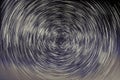 Abstract long exposure of star trails background