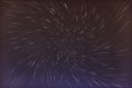 Abstract long exposure of vortex star trails background Royalty Free Stock Photo