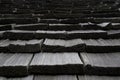 Abstract Look Of Wood Shingle Roof Tiles
