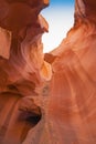 Abstract: Looking Up Striped Canyon Walls Royalty Free Stock Photo